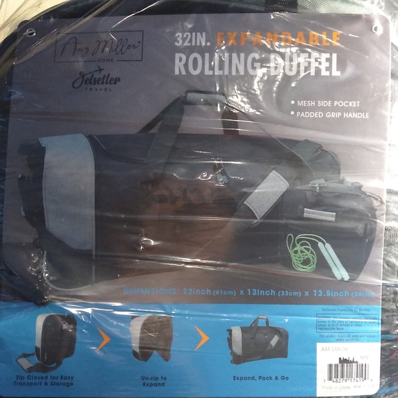 Amy Miller "Jetsetter" Other - NIB expanding duffle bag